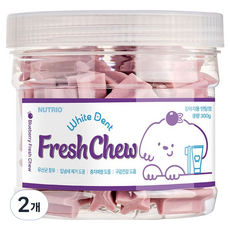 뉴트리오 강아지 화이트덴트 프레쉬츄, 300g, 2개, 블루베리맛