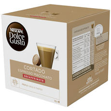 NESCAFE Dolce Gusto 濃縮咖啡瑪奇朵咖啡膠囊-低咖啡因, 6.2g, 16個裝, 1組