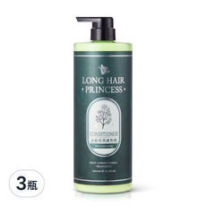 長髮公主的秘密 金緻柔感護髮膜 深層滋養 柔順亮麗 修護受損髮質, 1L, 3瓶