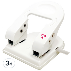 바이하츠 70mm 전용 30매 천공 2공 고정펀치 BY-30G, 3개