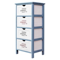 dayneeds 日需百備 麗莎地中海風實木四層抽屜櫃, 麗莎地中海風實木