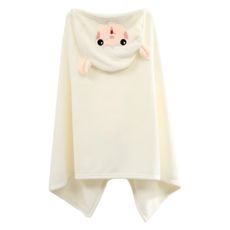 咪咪購物 連帽浴巾, 米白羊駝, 1條