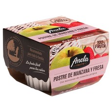 아넬라 생과일 프리미엄 디저트 과일퓨레 2p, 혼합맛(사과/딸기), 200g, 1개