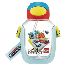 Skater 透明吸管水壺 胖胖瓶, TOMICA, 530ml, 1個