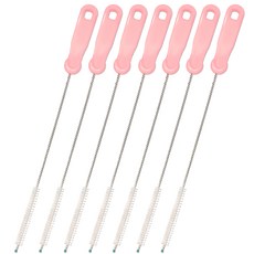 hibee 吸管清潔刷, 7個, 淺粉色