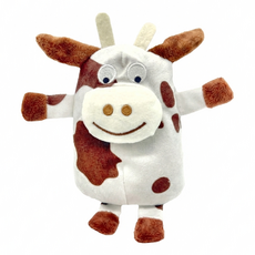Aumüller 奧咪樂 德國貓草玩具 牧場乳牛, 1個, 白色 + 棕色
