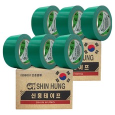 Shin Hung 超強力棉質膠帶 48mm x 25m, 6個