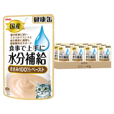 AiXiA 貓用 水分補給軟包, 雞肉 泥狀, 40g, 12包