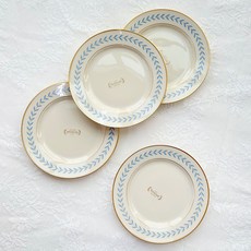 Syracuse CHINA 麵包盤 15.5cm, 盤子 4p, 4個, 藍色月桂