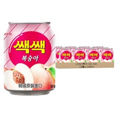 Lotte 樂天 Sac Sac 水蜜桃汁, 238ml, 72罐