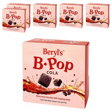Beryl's 跳跳糖苦甜巧克力 可樂味 50g, 6盒