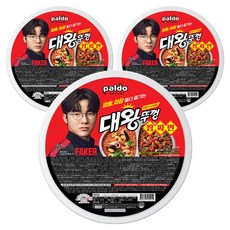 JUMBO NOODLE 食麵王大炒碼炸醬半半泡麵 446g, 3個