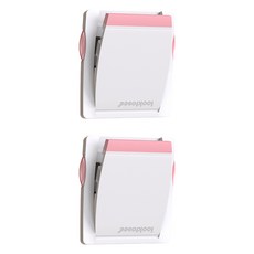 GUNU 一觸式拉門鎖, 粉色, 2個