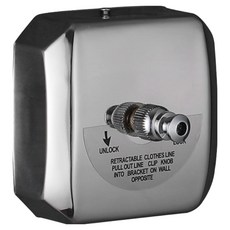 新錸家居 304不鏽鋼萬用伸縮曬衣繩 方形強化版 免釘款 2.8m, 1個, 不鏽鋼色