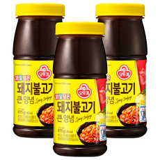 OTTOGI 不倒翁 韓式烤豬肉調味醬, 875g, 3瓶