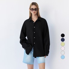 시티브리즈 남녀공용 큐1 코튼 릴렉스드 셔츠 오버핏 CUH1WS01