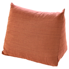 素面三角靠墊枕, 大型(64 x 32 x 50cm), 素面 焦糖橘, 1個