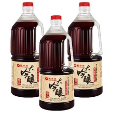 萬家香 大吟釀醬油 PE瓶裝, 1.5L, 3瓶