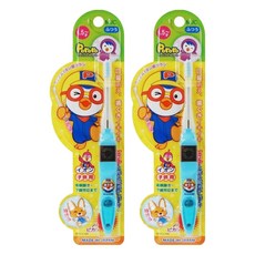 Pororo 牙刷, 藍色, 1個裝, 2個
