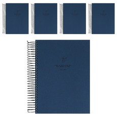 톡톡팬시 인덱스 심플 스프링노트, 네이비, 5개