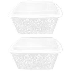 KEYWAY 聯府 每日收納籃附蓋 小(280 x 180 x 138mm) NBF-303, 2入