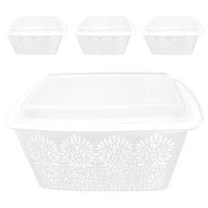 KEYWAY 聯府 每日收納籃附蓋 小(280 x 180 x 138mm) - 台灣製, nbf-303, 4入