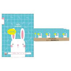 YOUNG ART 國小1~2年級適用橫線筆記本, 款式隨機, 15本