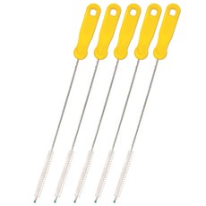 hibee 吸管清潔刷, 5個, 黃色