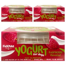 FidOVet 費朵 犬用優格, 3個, 25g, 覆盆子