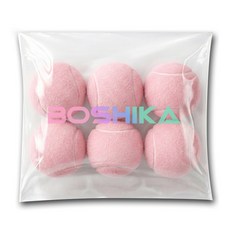 BOSHIKA 프리미엄 테니스공, 핑크, 6개