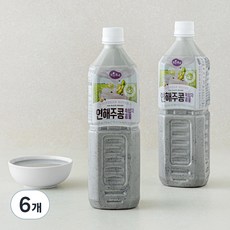 맑은물에 연해주콩 흑임자 콩물, 1L, 6개