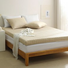 아토앤알로 케이슬립 알러프레쉬 방수 메모리폼 접이식 토퍼 매트리스, 오트밀, 6.5cm