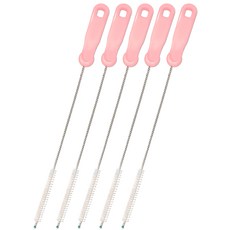 hibee 吸管清潔刷, 5個, 淺粉色