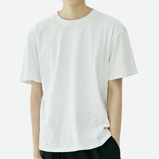 테라우드 남녀공용 베이직 이너 통기성 라운드 반팔티