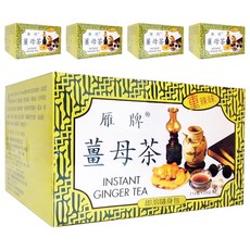 雁牌 重辣薑母茶 隨身包設計, 25g, 12包, 5盒