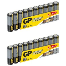 GP Batteries 超霸 3號超級碳鋅電池 1.5V, 10顆, 2組