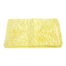 Cotton Field 棉花田傢飾 瀅柔超細纖維防滑踏墊 黃色 吸水速乾, 60 x 40cm, 1個