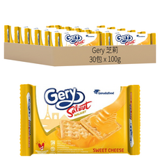 Gery 芝莉 厚醬起司蘇打餅, 100g, 30包