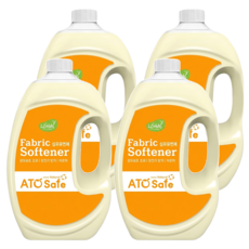 ATO Safe 衣物柔軟精 小蒼蘭香, 2.5L, 4桶