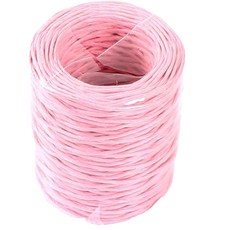 마다꾸미 彩色紙鐵絲, 16 紙藤 粉紅色, 1個