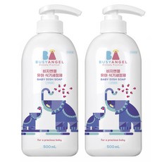 비지엔젤 고농축 아기 주방세제 젖병세정제, 500ml, 2개