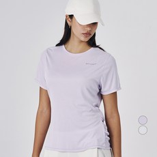 SPYDER 女性涼感透氣莫代爾羅紋交叉背短袖T恤