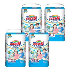 GOO.N 大王 國際版輕薄舒爽紙褲型尿布, XL, 168片