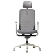 듀오백 메가 컴퓨터 책상 의자 MG-0-C2F-W 방문설치, 그레이