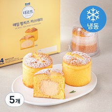데르뜨 매일 황치즈 카스테라 4개입 (냉동), 5개, 440g