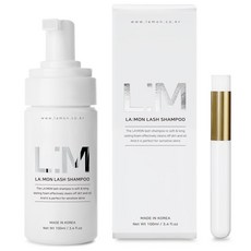 弱酸性睫毛清潔慕斯 100ml+睫毛刷, 100ml, 1組