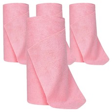 Monopoly 超細纖維可水洗抹布毛巾 粉紅色, 4個, 50入