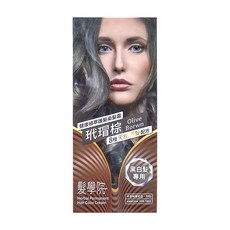 SnowIOU 樹飛雪 髮學院健康髮染髮霜 簡易包, 橄欖棕色, 黑白髮專用, 玳瑁棕, 1組