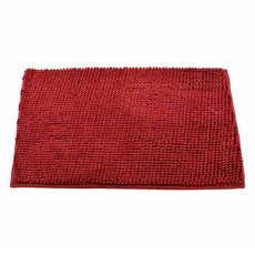 Cotton Field 棉花田傢飾 荳荳超細纖維吸水防滑踏墊, 紅色, 1個