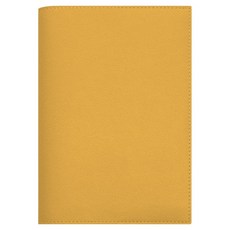 소이믹스 에어리 라이트 가죽 베이직 북커버 L, 옐로우, 1개